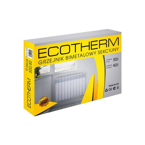 Радіатор біметалічний Ecotherm 500х80 (ID#1041438284), цена: 1580 ...