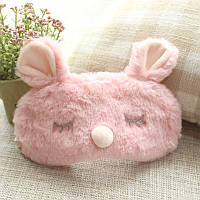 Дитяча маска для сну з плюшу Silenta Рожевий Кролик