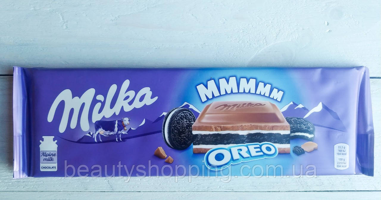 Milka Oreo молочний шоколад із печивом орео 300g Швейцарія