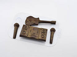 Пластикова форма для шоколаду Музичний набір