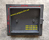 Дверцята чавунна чавунне лиття 29х33 см на піч, барбекю, мангал, грубу, фото 2