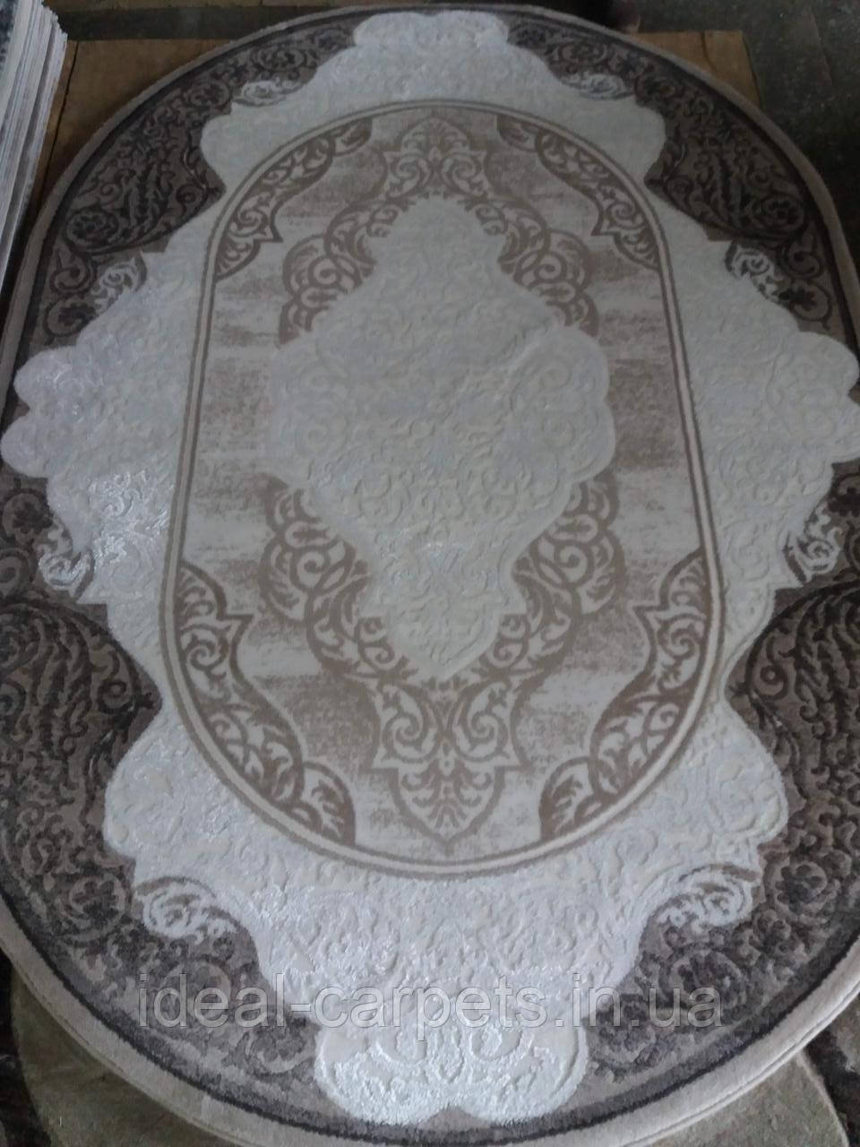 Акриловий килим 1.6х2.3м Neva 0131 Light Brown Туреччина, фото 1