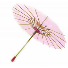 Зонт з папером бамбук рожевий