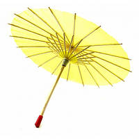 Парасолька з папером бамбук жовта