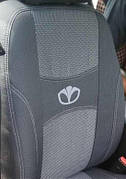 Чохли на сидіння DAEWOO MATIZ hatchback 1998 - задня спинка цілісна закритий тил; "горби". 'NIKA'