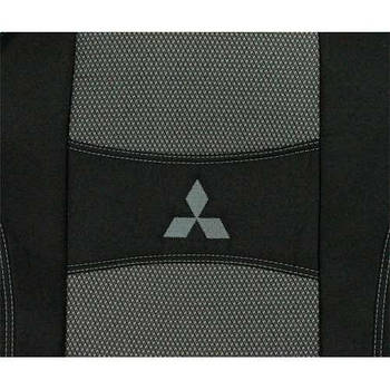 Чохли на сидіння MITSUBISHI LANCER X (про.2,0) 2007 - з 1/3 2/3; подл; 5 підг; бочки; пер/подл; airbag. 'NIKA'