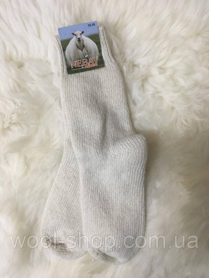 Шкарпетки "NEBAT" з натуральної овечої вовни (щільні)
