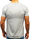 Чоловіча футболка Nike (Найк) сіра (маленька емблема) бавовна, фото 2