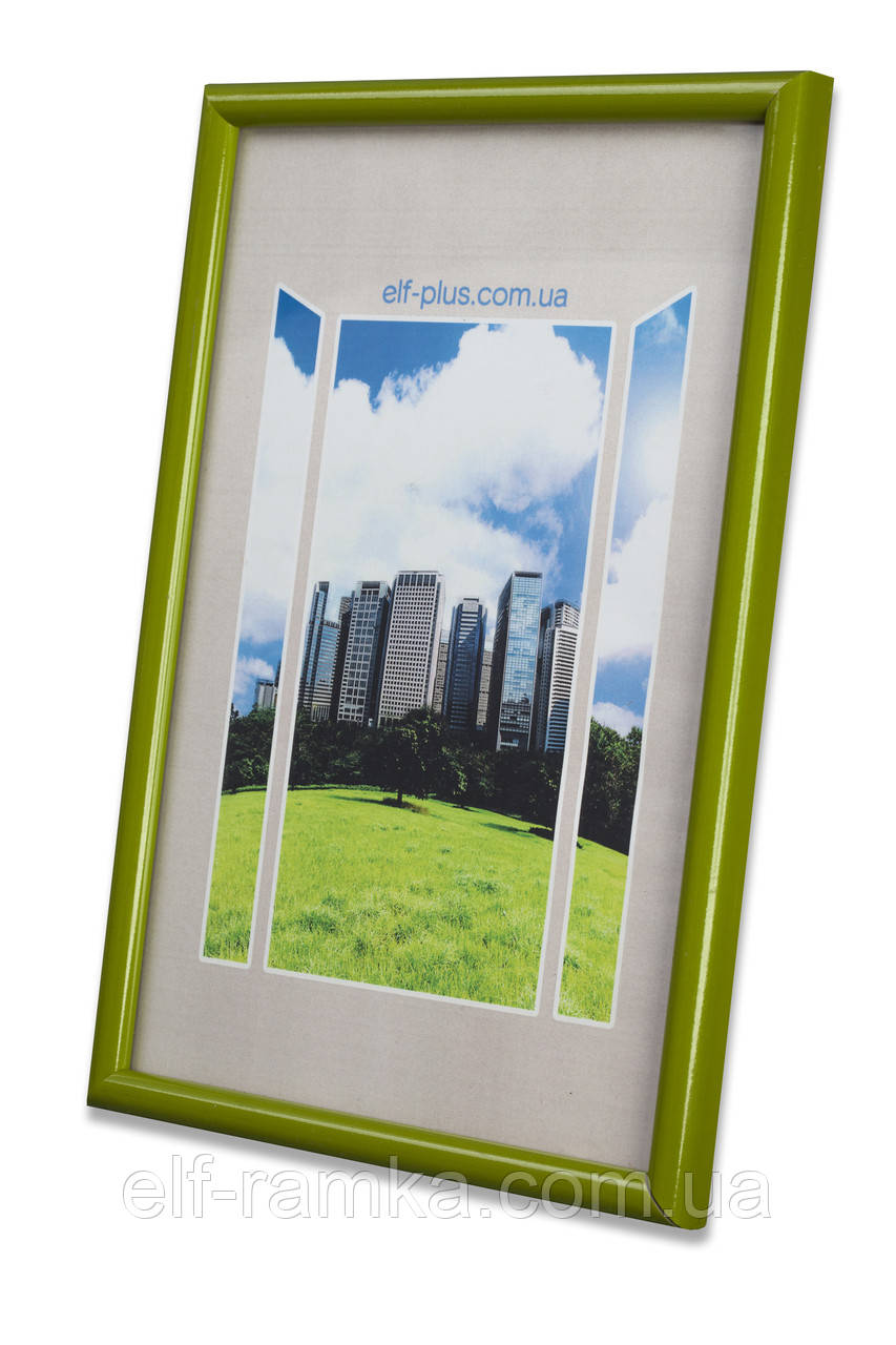 Фоторамка из пластика Зелёный салатовый - для грамот, дипломов, сертификатов, фото, вышивок! - фото 1 - id-p115646242