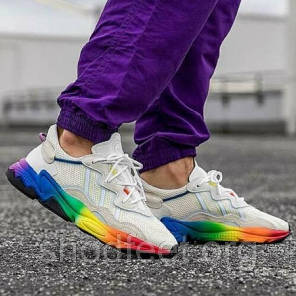 ADIDAS OZWEEGO PRIDE WHITE ORANGE YELLOW ShodFeet 1041628234