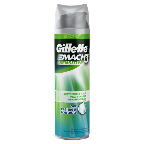 Гель для гоління Gillette Mach3 Sensitive, 200 мл