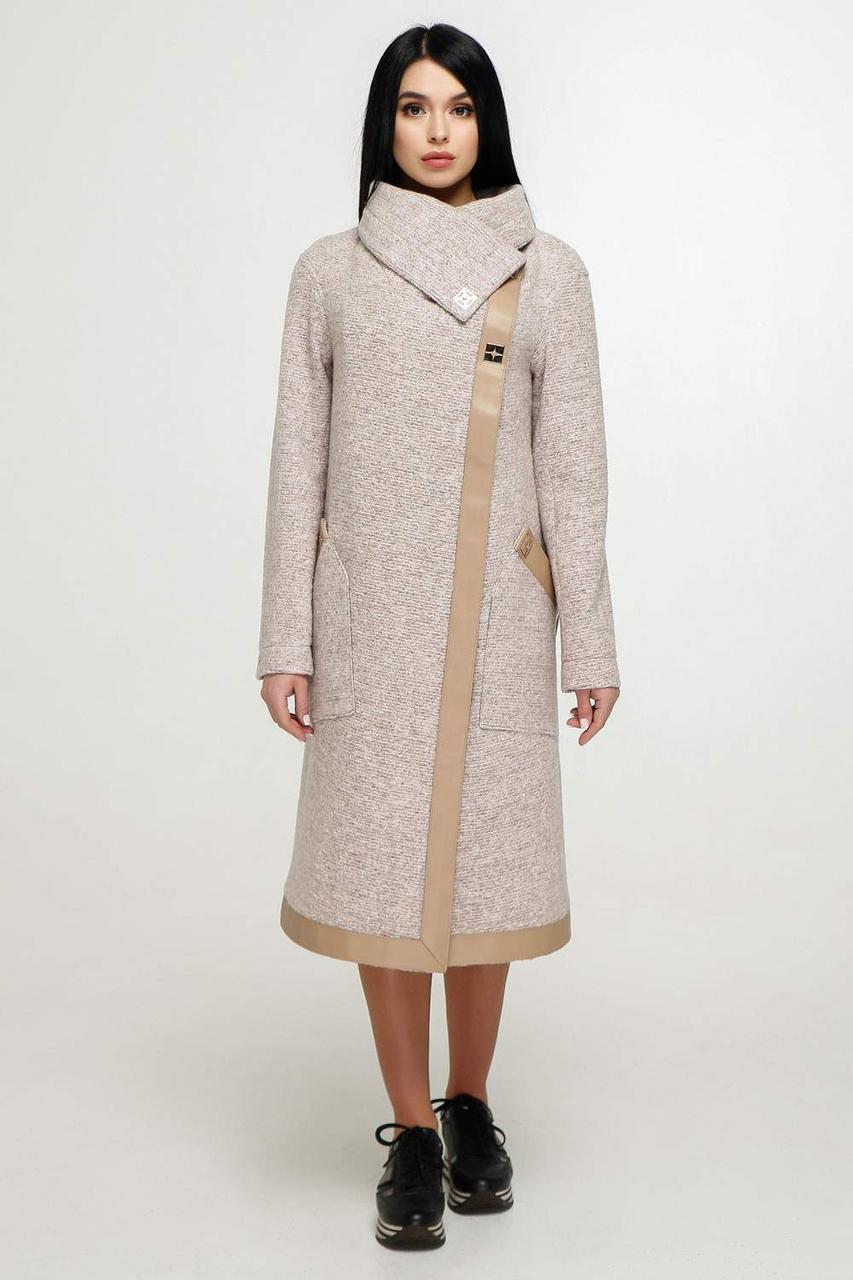 Жіноче пальто демісезонне В-1184 Bouclet Alpapa AGU