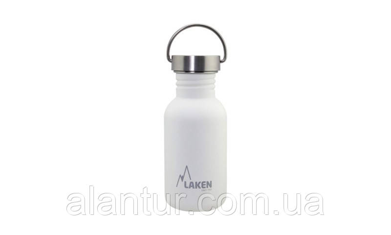 Фляга Laken Basic Steel Vintage 0,5L біла, легка, стильна 154 г, фото 1