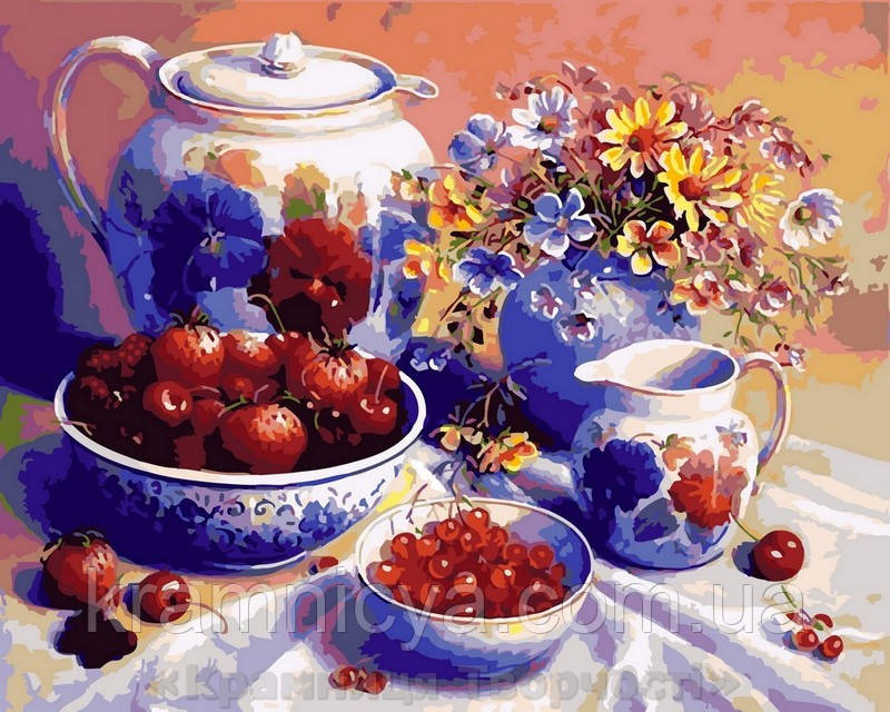 Картина за номерами 40x50 Ягідне частування, Rainbow Art (GX5428)