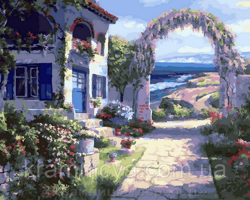 Картина за номерами 40x50 Будинок на узбережжі, Rainbow Art (GX22911)