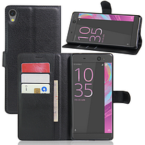 Шкіряний чохол-книжка для Sony Xperia XA Ultra Dual / C6 Ultra (6") білий, фото 3