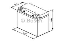 Мото акумулятор BOSCH M6 AGM ЛЕВ [+] 12V 10AH 150A 150x87x130 Bosch 0092M60140 (YTX12-BS / ETX12-BS), фото 2