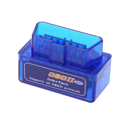 Міні OBD2 Bluetooth сканер діагностики авто MHZ ELM327, фото 1