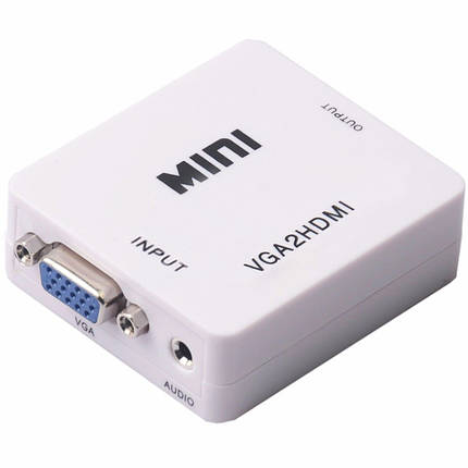 Конвертер відео адаптер з аудіо HDMI VGA 1080P MHZ HDV-630 VGA-01, фото 1