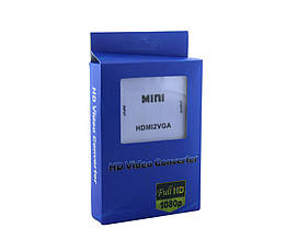 Конвертер відео адаптер з аудіо HDMI VGA 1080P MHZ HDV-630 VGA-01, фото 3