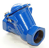 Клапан зворотний каналізаційний чавунний муфтовий Ду40 Ру16, фото 2