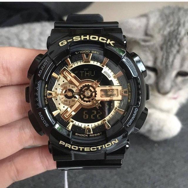 Чоловічі спортивні годинник Casio G-Shock GA-110 касіо джі шок чорні