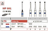 MP801/009 F бори для мікропрепарування алмазні для турбіни FG Diaswiss (Діасвісс) Швейцарія цін/кат2, фото 3