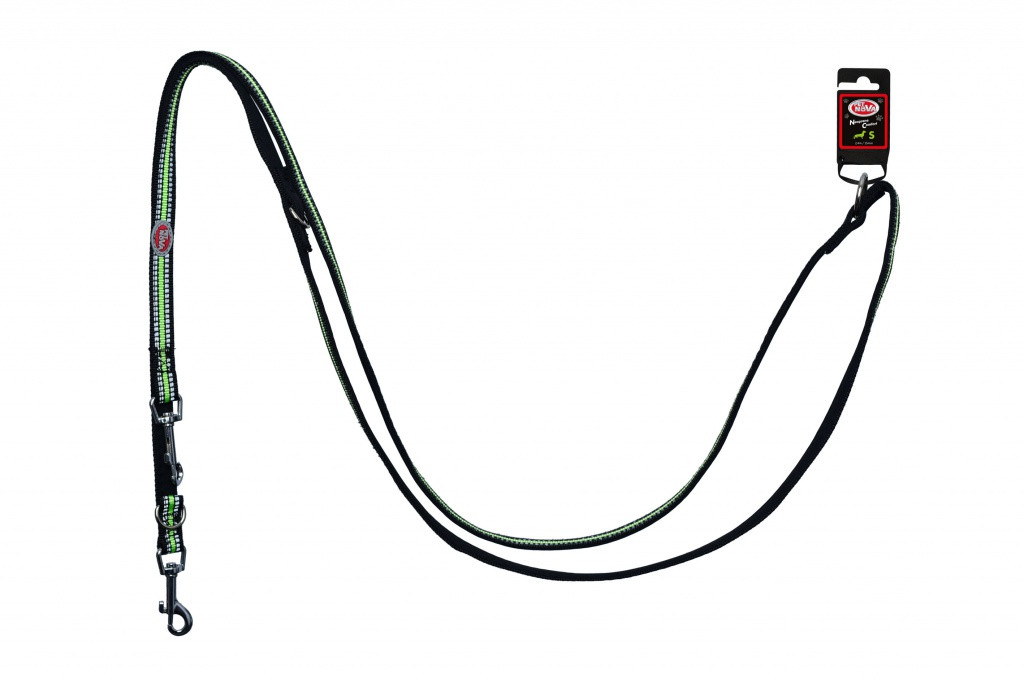 Повідець Pet Nova Adjust S 1.5 х 240 см Чорний (з відбивачем)