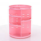 Органайзер для косметики 360° Rotation Cosmetic Organizer Pink, фото 3