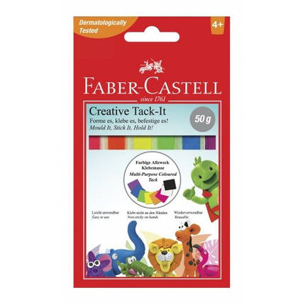 Клей спеціальний Faber Castell Tack it 187094, мікс, 50 штук, багаторазовий, кольоровий, фото 2