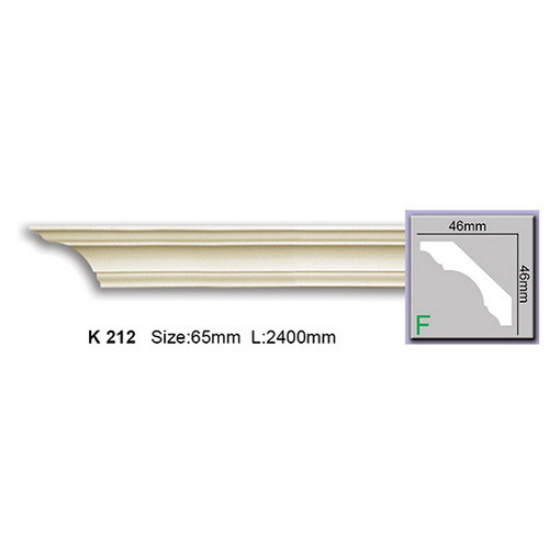 Стельовий гнучкий плінтус Harmony K212F (4,6х4,6)см, довжина 2м, фото 1