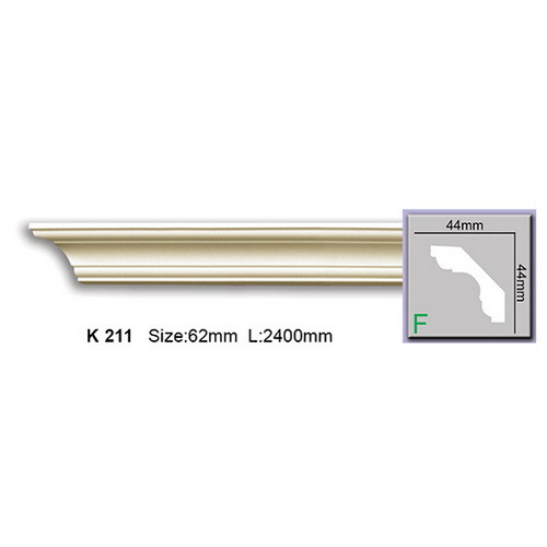 Стельовий плінтус Harmony K211 (4,4х4,4)см, довжина 2м
