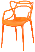 Кресло Bari Masters Chair оранжевый 70, дизайн Philippe Starck