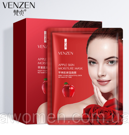 Зволожувальна маска для обличчя Venzen Apple Skin 25 g