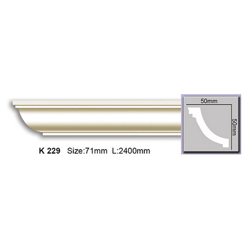 Стельовий плінтус Harmony K229 (5х5)см, довжина 2м