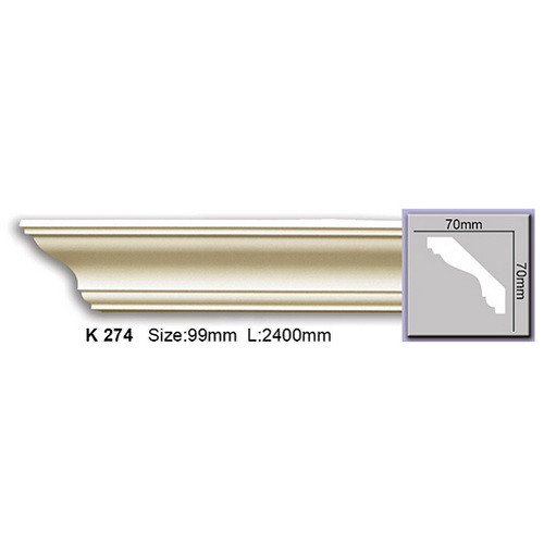 Стельовий плінтус Harmony K274 (7х7)см, довжина 2м