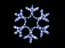 Світлодіодна прикраса Мотив Сніжинка Lumion 30х25,5 см зовнішній колір білий із білим мерехтінням