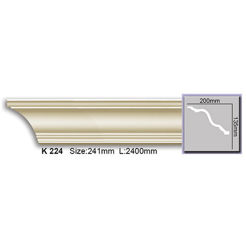 Стельовий плінтус Harmony K224 (13,5х20)см, довжина 2м