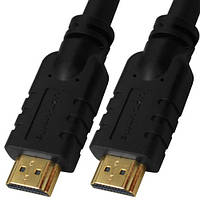 Шнур HDMI (шт. - шт.) Vers.-2.0, позолочений, в коробці, 1м, чорний, ULT-unite