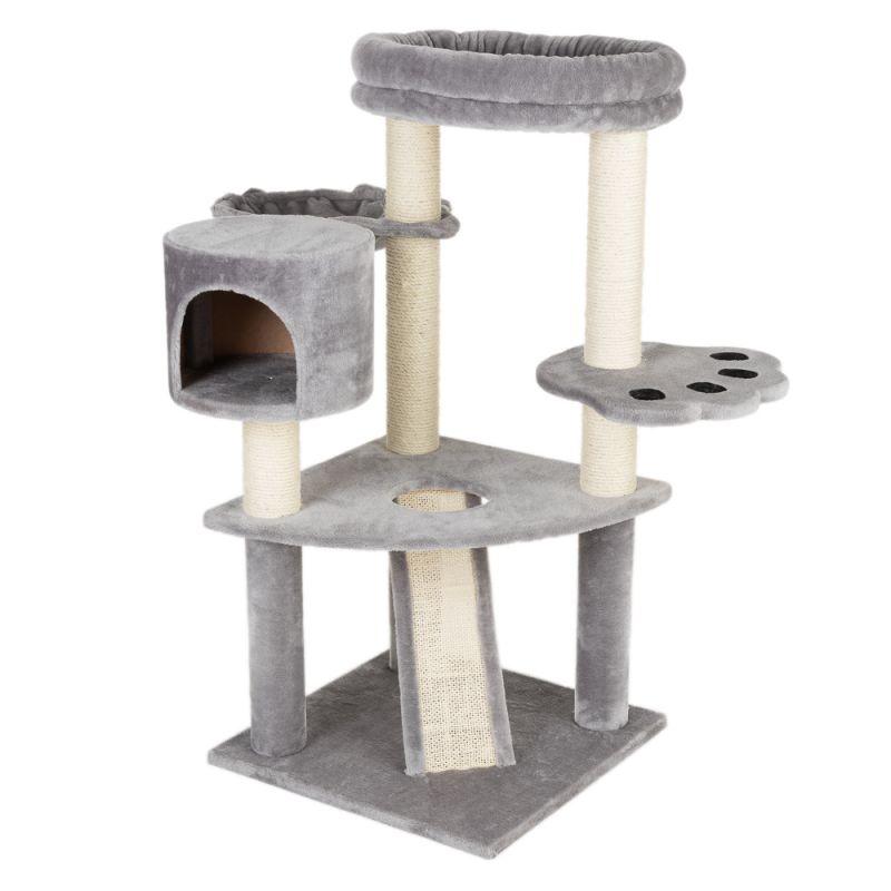 Игровой комплекс для котов Cat's paw с домиком для кошки и когтеточкой ...
