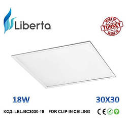 Світлодіодна панель 18W-слім для внутрішнього та зовнішнього застосування, балкони, передпокою.