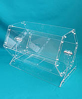 Розбірний криловий лототрон на 20 літрів | прозорий барабан для розіграшів (Ø 260 мм, 300×400 мм)