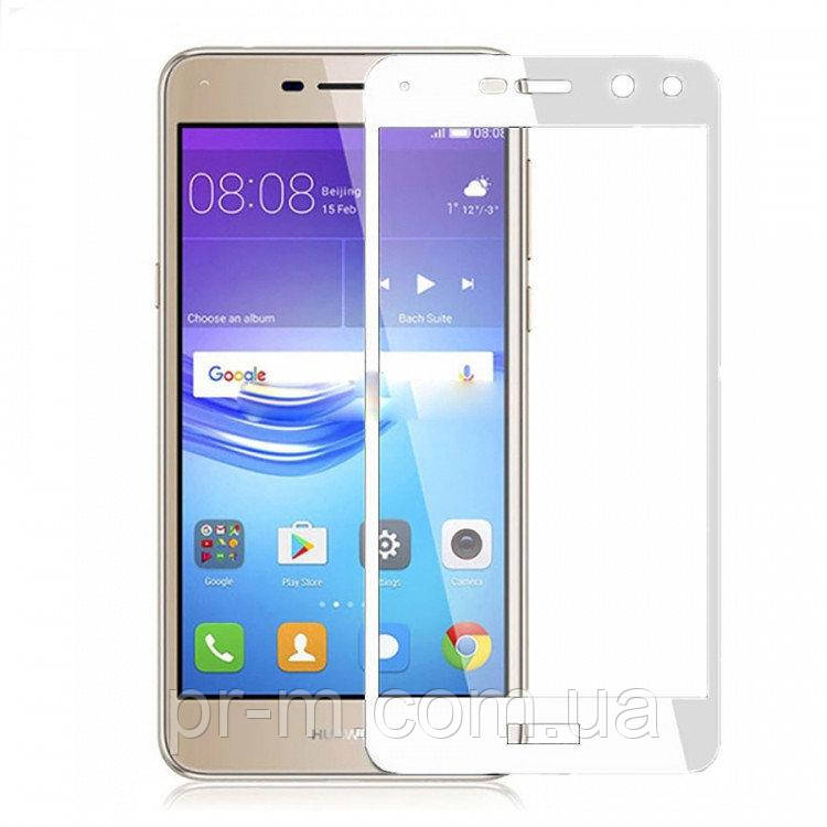 Захисне скло Full Cover Huawei Y5 2017, White
