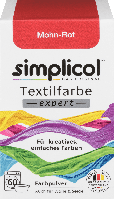Текстильная краска Simplicol Textilfarbe еxpert Mohn-Rot, 150 г.