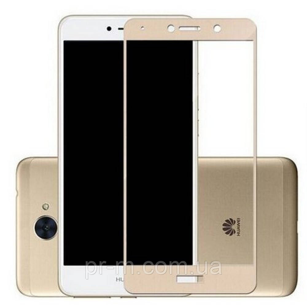 Захисне скло Full Cover Huawei Y7, Gold