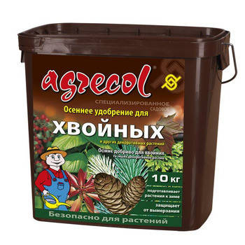 Добриво осіннє для хвойних культур «Агрекол» (Agrecol) 10 кг, фото 2