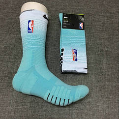 Бірюзові високі Nike Elite Crew NBA команда Miami Heat спортивні баскетбольні шкарпетки