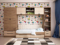 Комплект меблів у дитячу кімнату "Тетріс" №1 (без ліжка)