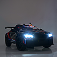 Дитячий електромобіль BMW M6, led-підсвітка днища, вмикання фар окремо, амортизатори 4 шт., ручка, коліщатка, фото 5
