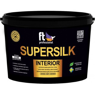Латексная краска для стен и потолков FT Professional Supersilk Interior 10 л - фото 1 - id-p1041956161